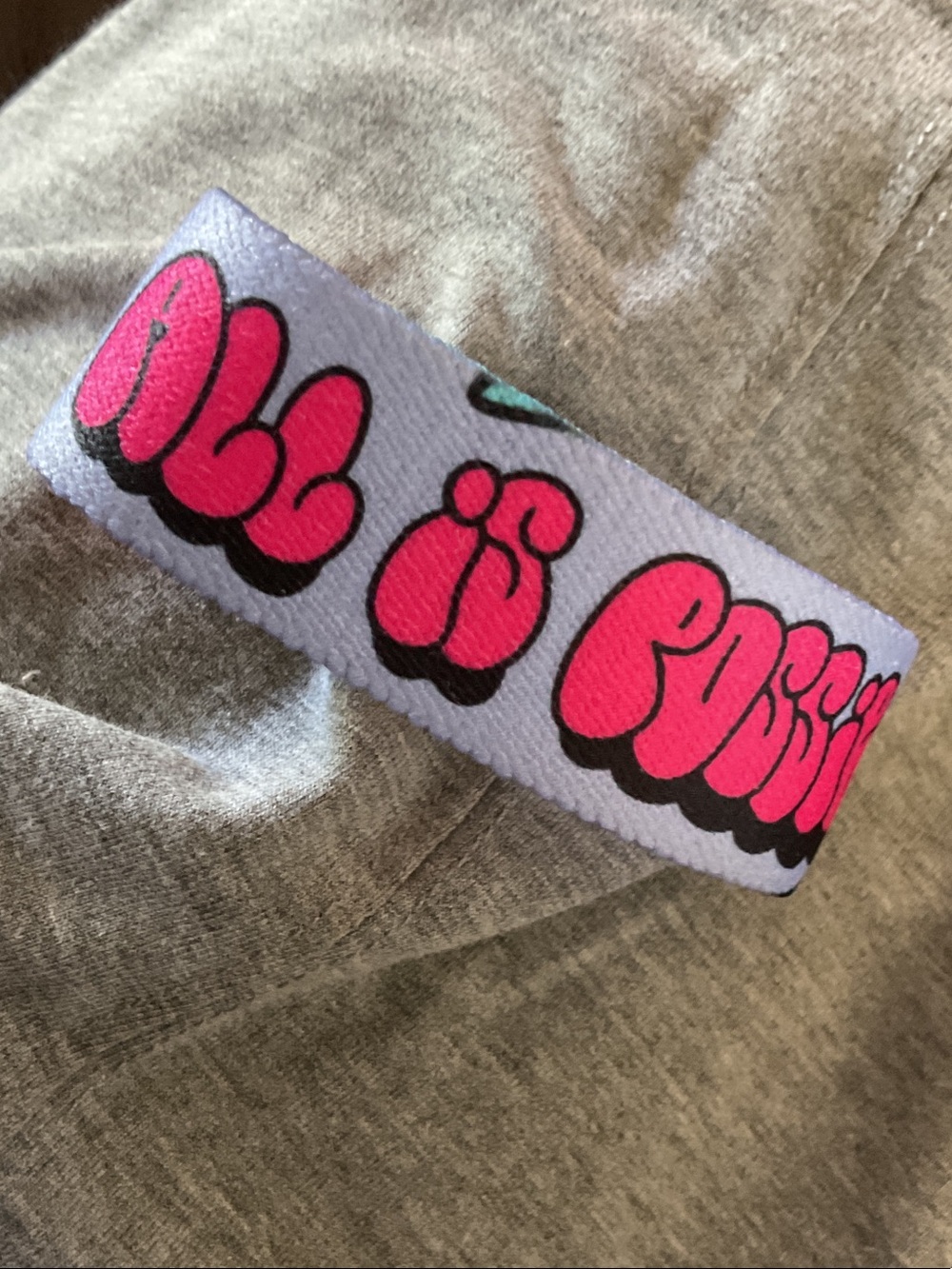 Rare ZOX reversible Graphic Elastic Bracelet - Women's Fashion Accessory
